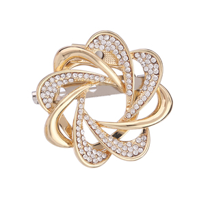 丝巾扣胸针 衣角打结扣环两用女夏季别针高档奢华t恤下摆收腰配饰