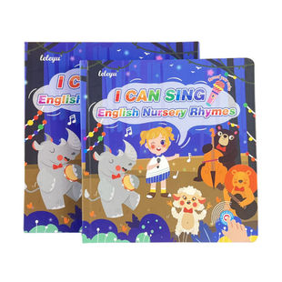 出口热卖英文儿歌有声书15首热门英语儿童音乐点读早教学习玩具
