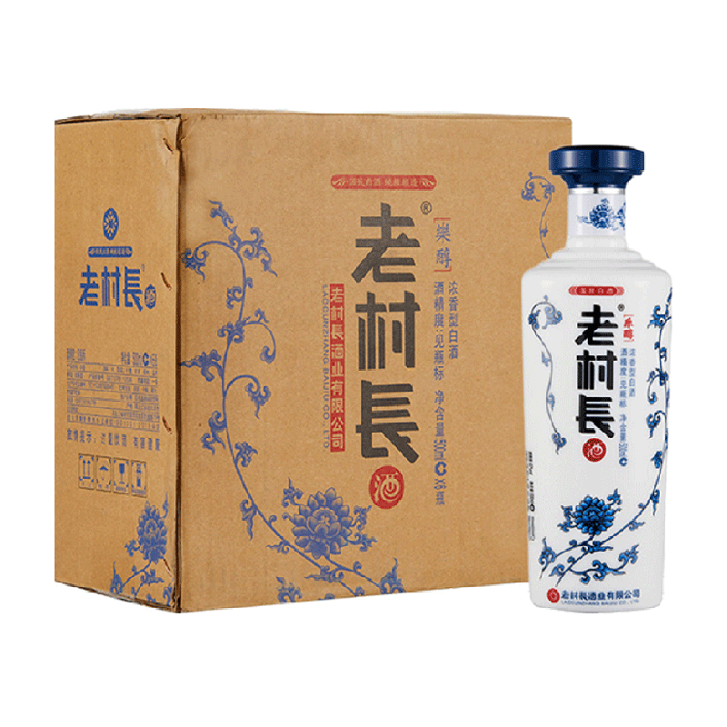 老村长乐醇500ml*6瓶白酒整箱45度浓香型纯粮酿造口粮酒自饮送礼