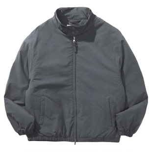 NOTHOMME户外潮牌秋冬纯色立领保暖棉衣复古哈灵顿夹克棉服外套男