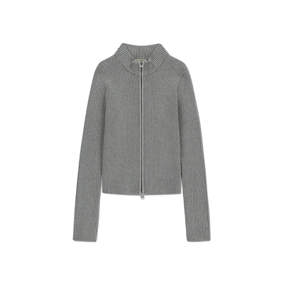 MARITHE女士高领拉链毛衣