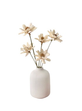 复古原木风干花花束花瓶摆件