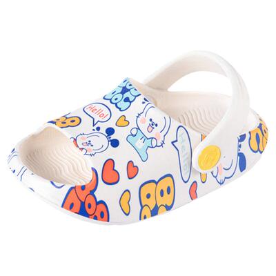 Bobdog防滑软底卡通男儿童凉拖鞋