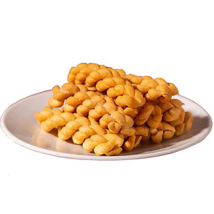 手工小麻花蔡萍麻花湖北英山麻花特产小吃零食细果儿原味儿时零食