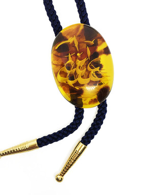 古董男女款领结七宝烧天然石项链