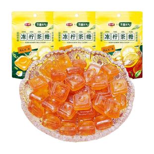 米唐元气立顿联名冻柠茶糖50g*3包薄荷糖清新口气糖果润喉糖零食