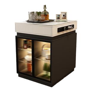 家用岛台柜单独可移动多功能分离式餐桌轻奢玻璃门独立中导台定制