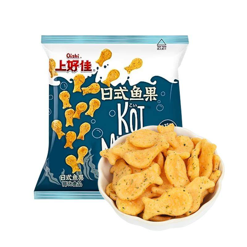 上好佳日式鱼果小包装薯片儿童零食大礼包幼儿园分享解馋休闲食品