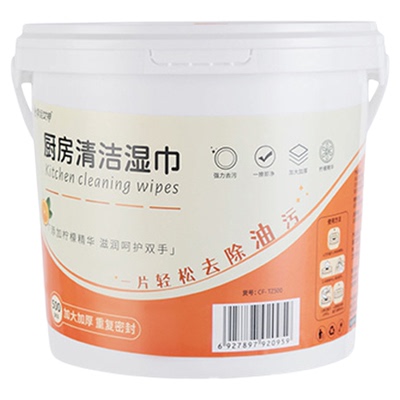 500抽超大桶装厨房湿巾