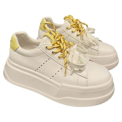 休闲运动板鞋软底面包鞋潮小白鞋