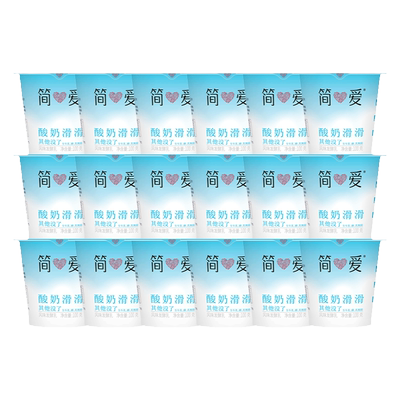简爱酸奶滑滑果味酸奶100g*18杯
