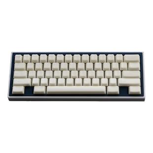 汉白玉/粉玉半透114键乳白极简机械键盘键帽PBT二色注塑原厂高度