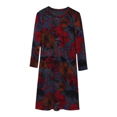 高贵气质2025妈妈连衣裙遮肚子