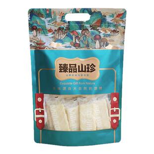 山珍包装袋香菇木耳菌土特产镀铝高清开窗自封加厚手提大号塑料袋