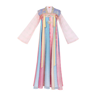 【重回汉唐琉璃碧】原创唐制齐胸衫裙襦裙披帛汉服女款成人姐妹装