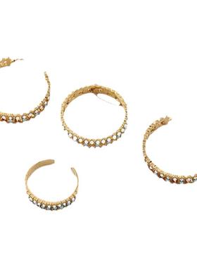 冷淡风女气质简约网红耳饰新款潮耳坠圆形欧美耳环项链 不易掉色