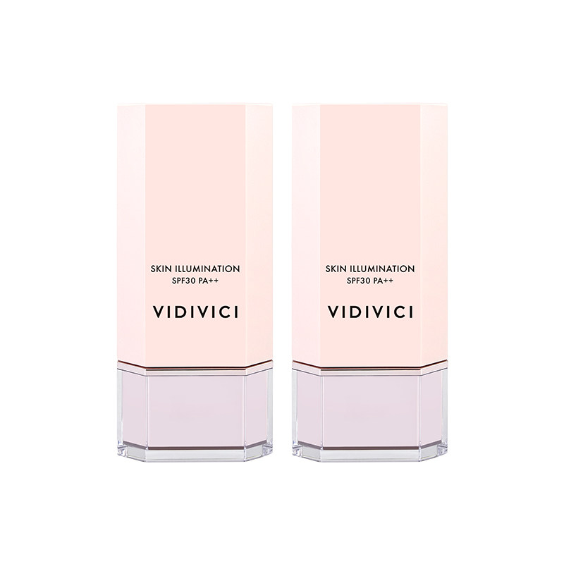 vidivici女神隔离防晒霜二合一妆前乳提亮保湿40g*2