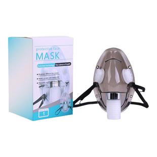 T6透明口罩硅胶防雾霾飞沫韩国电影同款可循环使用防护面罩柔软