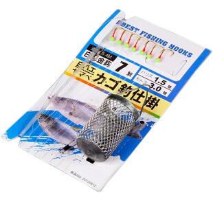 军舰鸟白条鱼钩七星钩白光金钩路亚钓串钩专杀蓝刀钩夜光翘嘴带笼