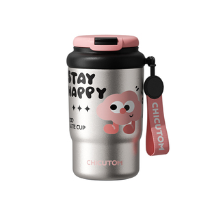 奇古堂不锈钢保温杯小巧便携水杯女生新款2025高颜值咖啡杯子陶瓷