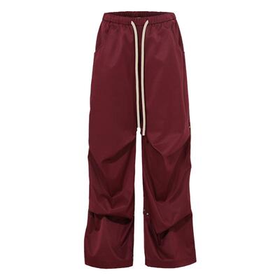 BJHG红色工装裤运动休闲裤子