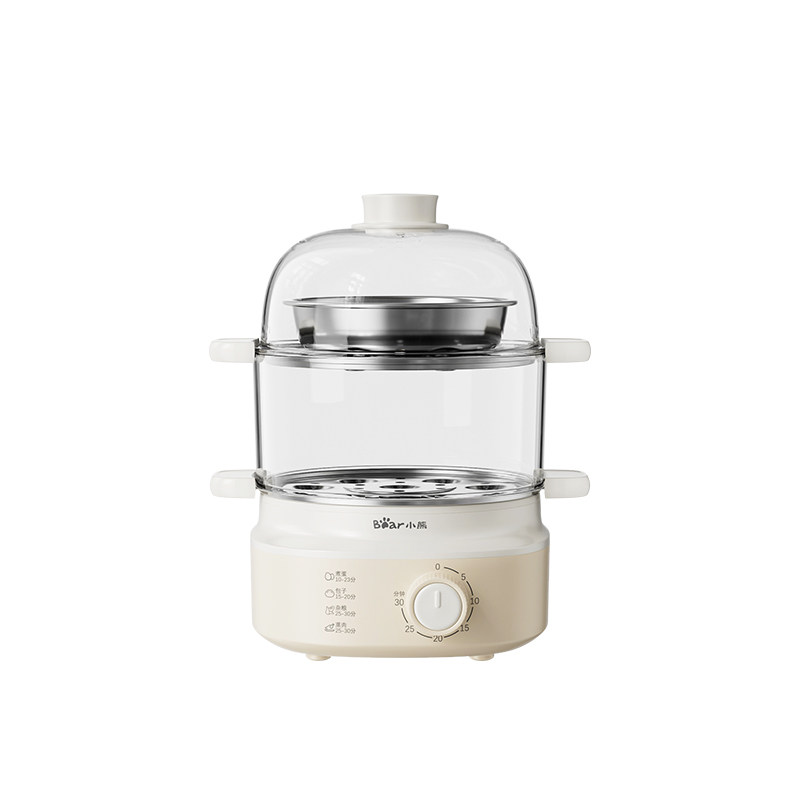 小熊双层煮蛋器早餐机小电蒸锅 家用迷你一体蒸蛋器鸡蛋羹神器