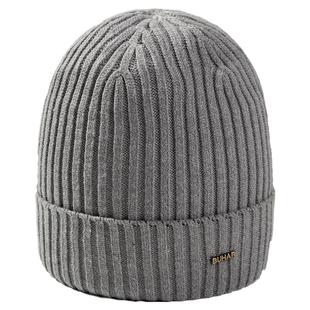 爸爸帽子男士秋冬季保暖睡觉针织帽不加绒老人爷爷套头单层毛线帽