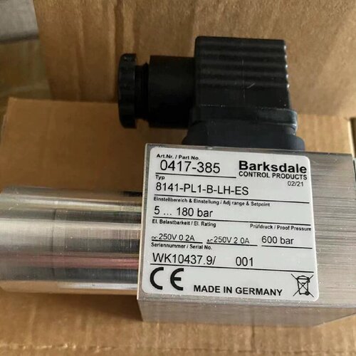 议价Barksdale压力控制器0417-385  8141-PL1-B-LH-ES全新原装现