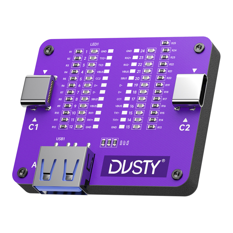 维修佬TC-24双头Type-c线路检测仪适用苹果安卓手机线测试