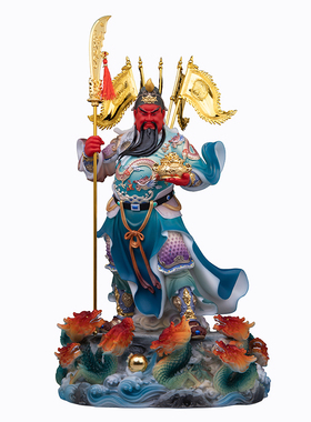 武财神爷关公摆件汉白玉