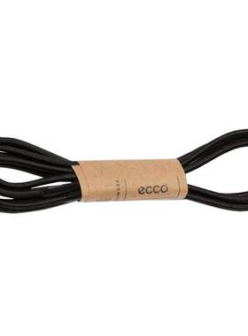 ecco爱步laces鞋带黑色纯色圆头