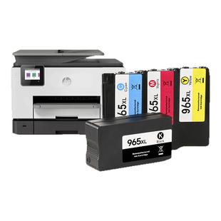 适用原装惠普HP965xl墨盒HP9020 9010 9012 9016 9018 9019 9026 9028喷墨打印机墨水盒大容量黑色彩色墨粉盒