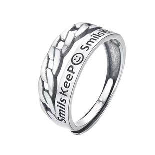 可重叠戒指男高级感开口可调节冷淡风小众男生食指个性男士单身戒