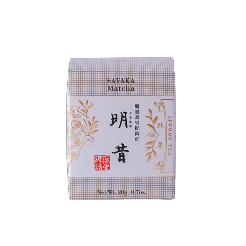 日本京都老铺一保堂茶铺明昔蓬莱之昔云门之昔茶道纯抹茶粉