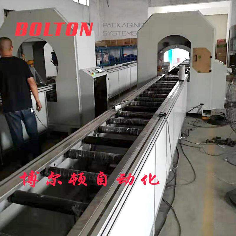 浙江水平缠绕机 直线光轴铜管铜棒水平缠绕机 水平缠绕膜打包机