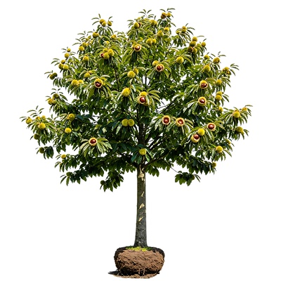 丰产板栗树年年结满果