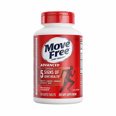 美国益节氨糖软骨素钙片护绿瓶