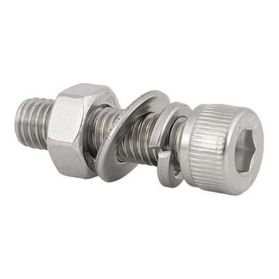 304不锈钢杯头内六角平弹垫组合