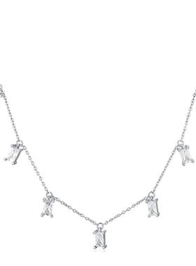 [crazyrhythmm]银色白色项链