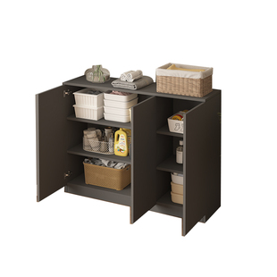 入户门鞋柜门口楼道家用实木玄关柜一体定制尺寸定做多功能高级感