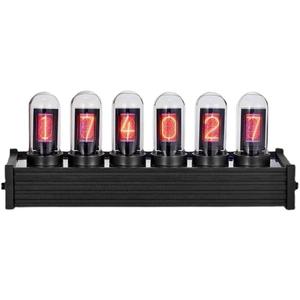 rgb拟辉光管时钟 复古创意电脑桌面摆件Eleksmaker送男友节日礼物