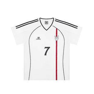 FDR官方店 织带V领撞色速干短袖t恤男女夏季美式凉感骑行运动球衣