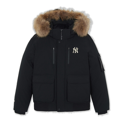 MLB官方 男女情侣防水防泼水鹅绒加厚连帽羽绒服25冬季新款DJB41