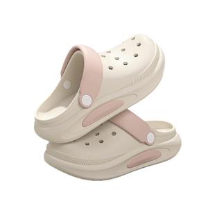 厚底踩屎感儿童洞洞鞋女童2025夏季新款休闲外穿防滑沙滩亲子凉拖