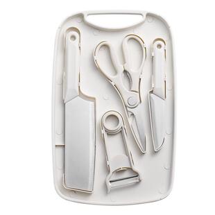 拜格宝宝辅食工具婴儿全套菜刀菜板二合一水果刀砧板组合刀具套装