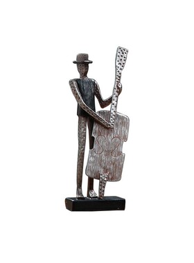 美式创意抽象乐队人物雕塑乐器