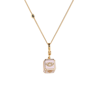 boshuolin juicy高级感珐琅彩爱心宝石粉色可打开戒指盒吊坠项链