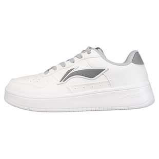 李宁板鞋男鞋浮舟2026新款男士空军一号小白鞋软底轻便耐磨休闲鞋