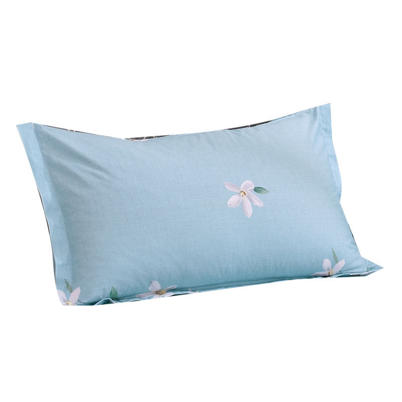 纯棉枕套一对装48&times;74cm成人枕头套学生宿舍单人枕皮全棉大号包邮