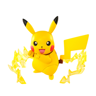 灵动创想动感宝可梦皮卡丘手办男孩拼装手办潮玩具摆件可动模型